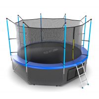 Батут EVO JUMP Internal 12ft (Blue) с нижней сеткой